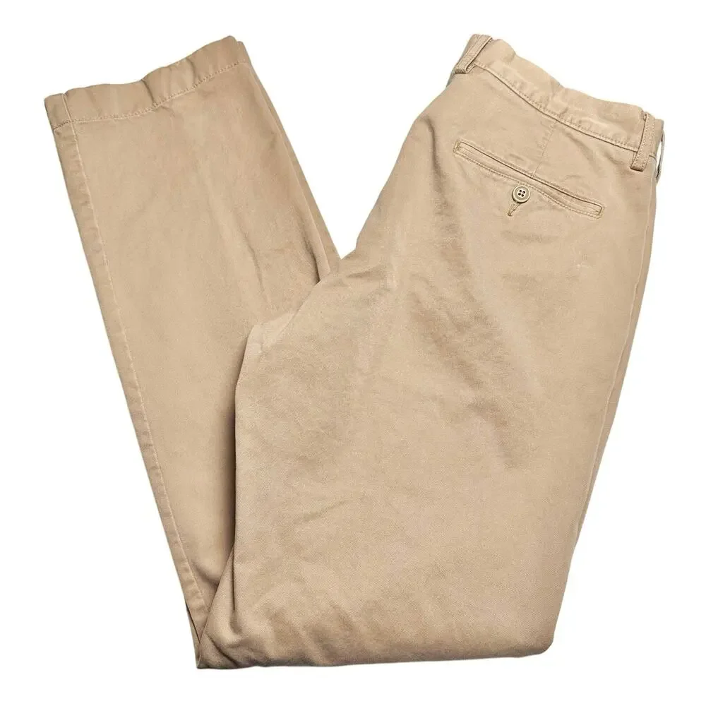 J. Crew | Men | Khaki Broken-In Urban Slim Chino Pants | Size 32x34 Tall